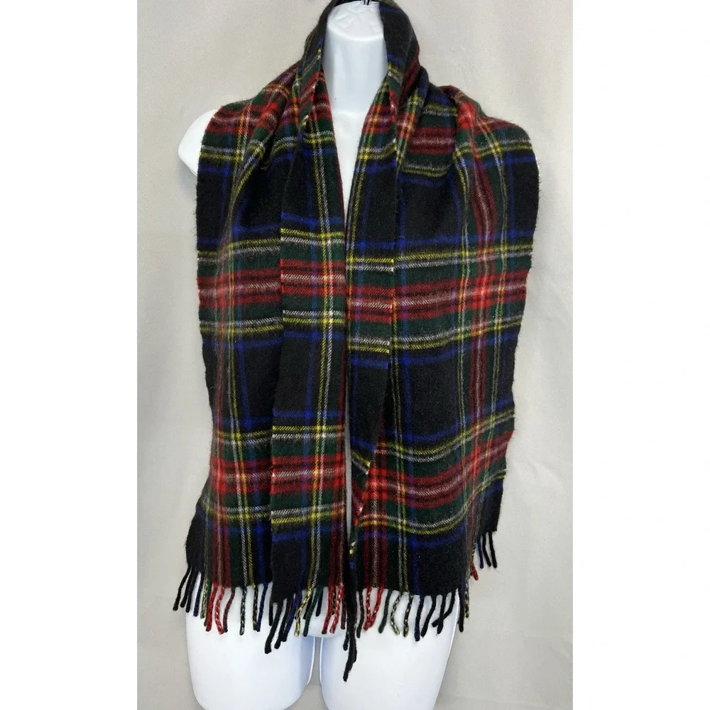 Peter Macarthur Stewart‎ tartan Merino wool & cashmere scarf made in Scotland